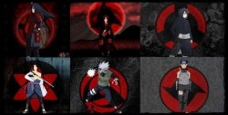 Sharingan!! Madara-Itachi-Obito-Sasuke-Kakashi-Shisui